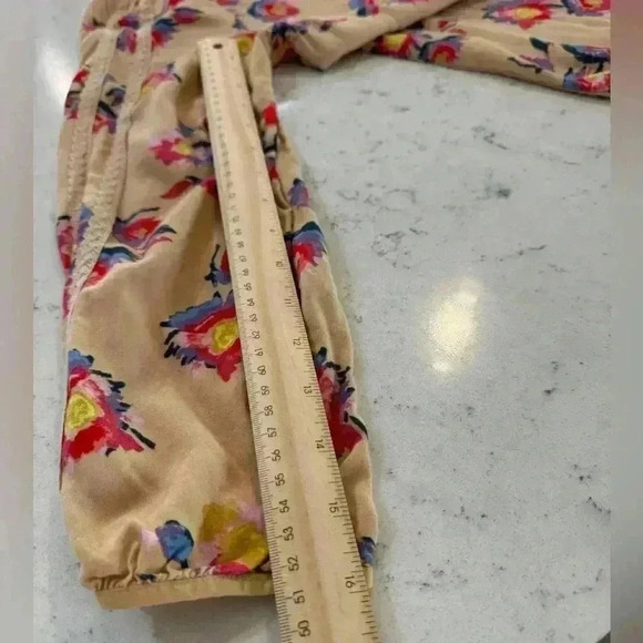 Matilda Jane Floral Kaia Peasant Top Size Medium Womens Boho Blouse Lace Detail - Picture 7 of 12